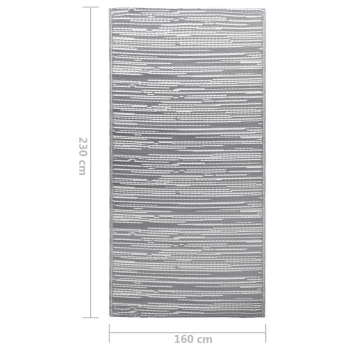 Tappeto da Esterni Grigio 160x230 cm in PP cod mxl 61479