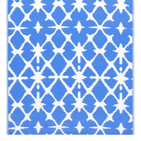 Tappeto da Esterni ARAKIL Blu e Bianco 80x150 cm in PP 310444