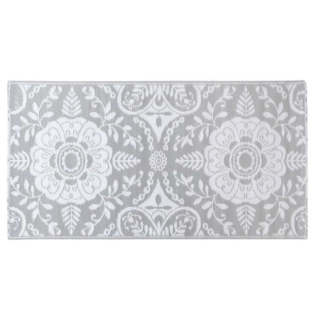 Tappeto da Esterni ARAKIL Grigio Chiaro 80x150 cm in PP 310448