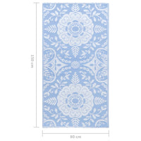 Tappeto da Esterni ARAKIL Blu Baby 80x150 cm in PP 310452