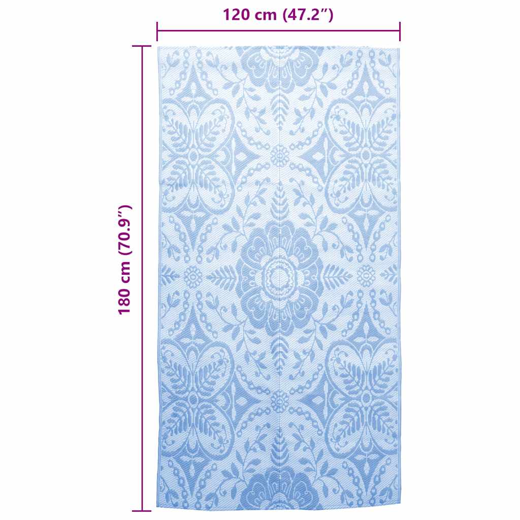 Tappeto da Esterni Blu Baby 120x180 cm in PP cod mxl 70822