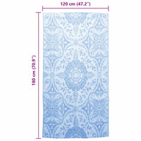 Tappeto da Esterni Blu Baby 120x180 cm in PP cod mxl 70822