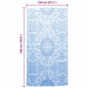 Tappeto da Esterni Blu Baby 120x180 cm in PP cod mxl 70822