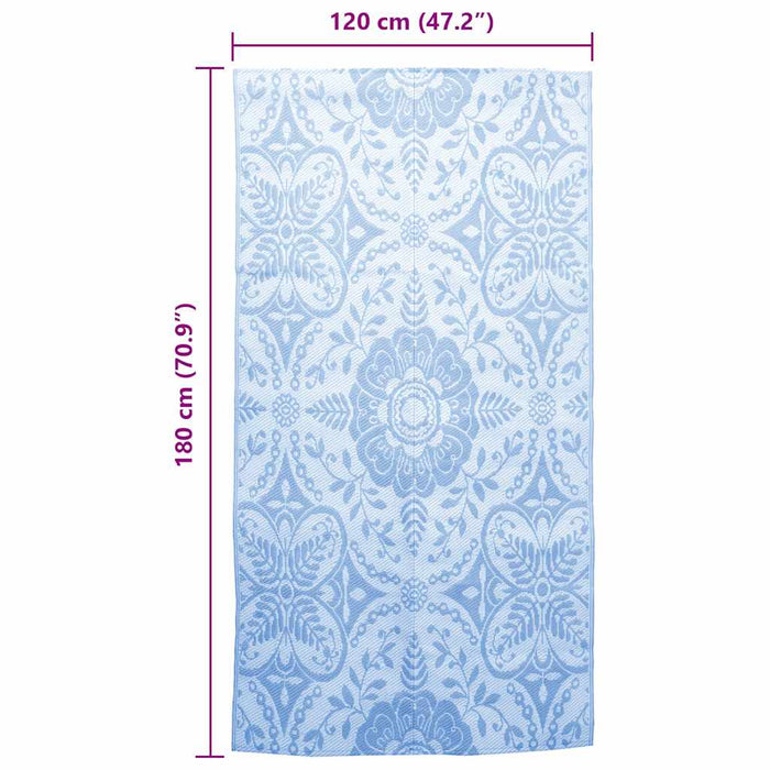 Tappeto da Esterni Blu Baby 120x180 cm in PP cod mxl 70822