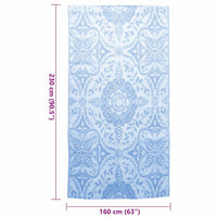Tappeto da Esterni Blu Baby 160x230 cm in PP cod mxl 65874