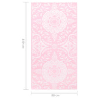 Tappeto da Esterni ARAKIL Rosa 80x150 cm in PP 310456