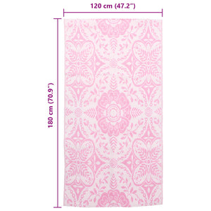 Tappeto da Esterni Rosa 120x180 cm in PP cod mxl 55072