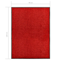 Zerbino Lavabile Rosso 90x120 cm 323424