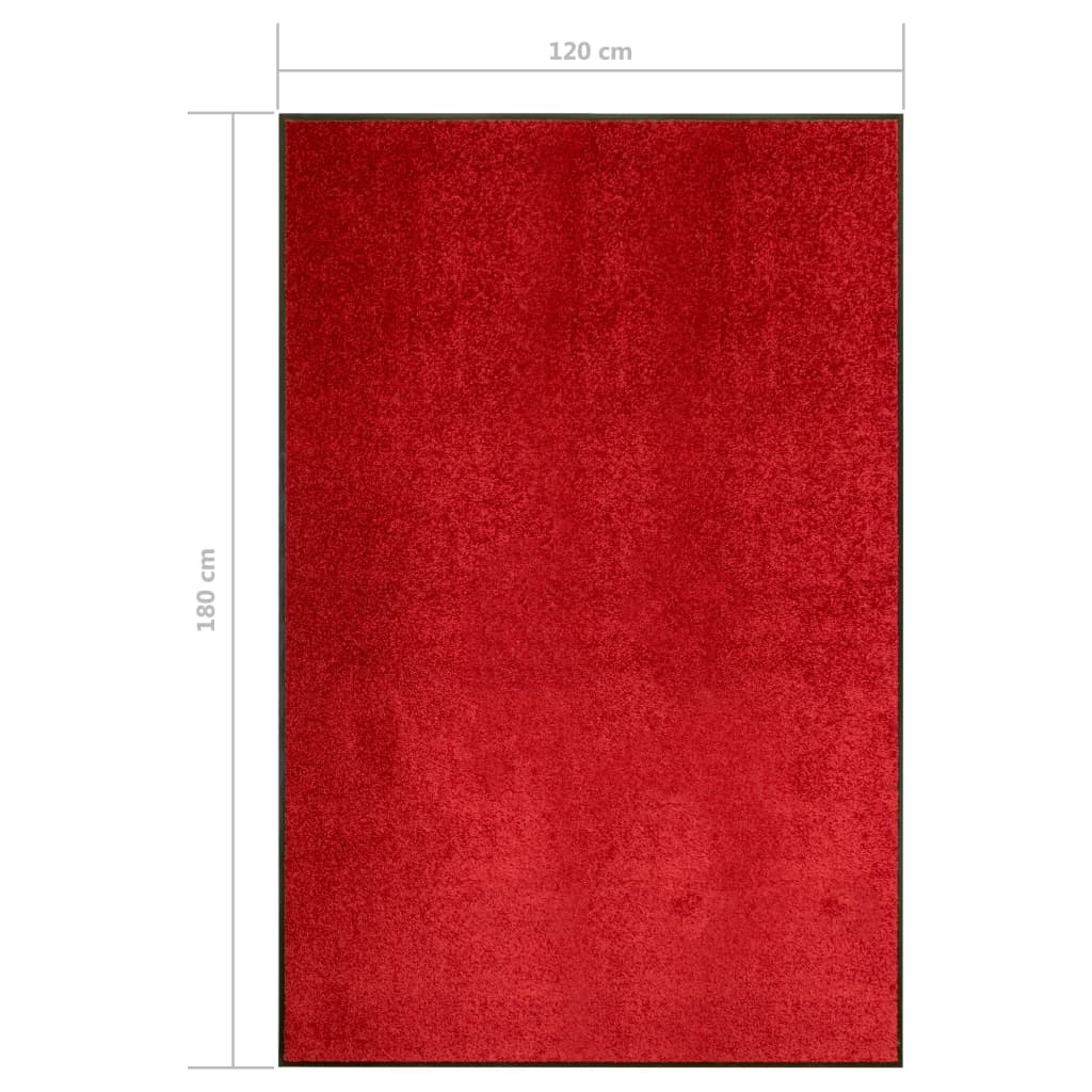 Zerbino Lavabile Rosso 120x180 cm 323426