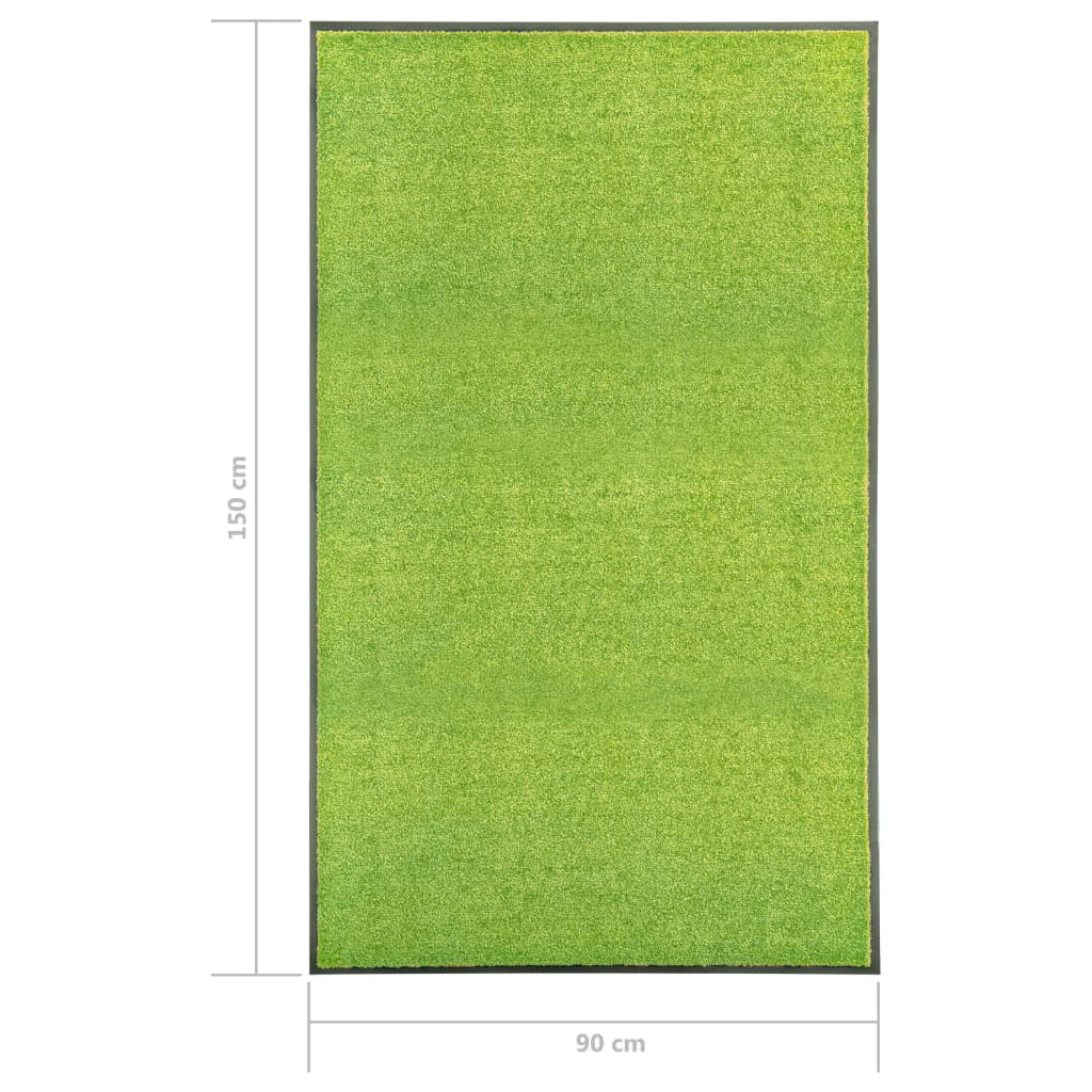 Zerbino Lavabile Verde 90x150 cm 323431