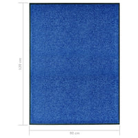 Zerbino Lavabile Blu 90x120 cm 323442