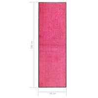 Zerbino Lavabile Rosa 60x180 cm