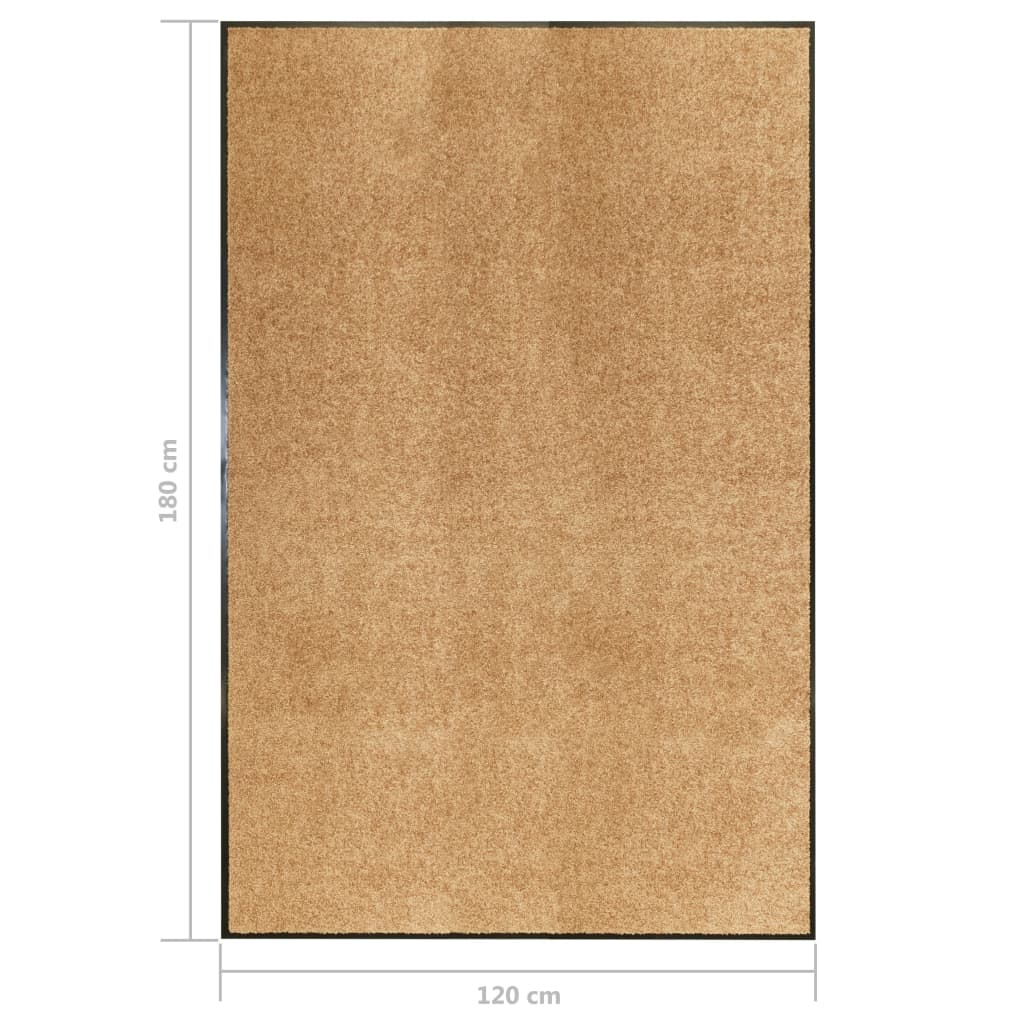Zerbino Lavabile Crema 120x180 cm 323468