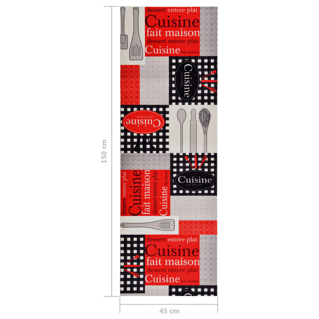 Tappetino da Cucina Lavabile Cuisine 45x150 cm cod mxl 54498