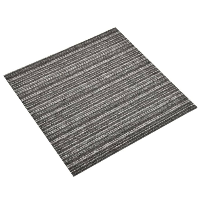Quadrotte di Moquette 20 pz 5 mÂ² 50x50 cm Antracite a Strisce cod mxl 41824