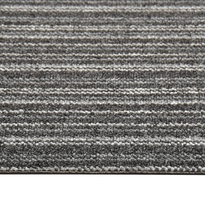 Quadrotte di Moquette 20 pz 5 mÂ² 50x50 cm Antracite a Strisce cod mxl 41824