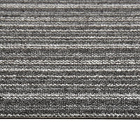 Quadrotte di Moquette 20 pz 5 m² 50x50 cm Antracite a Strisce 147308