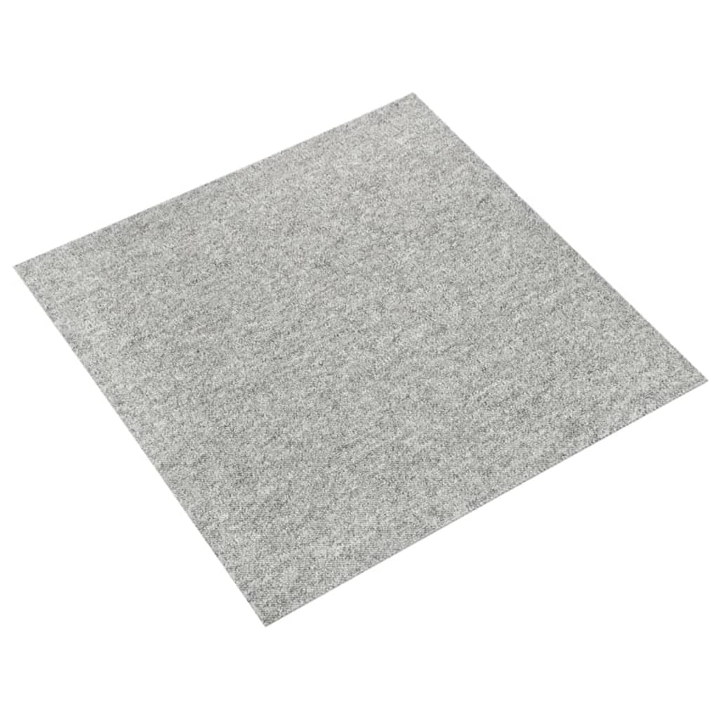 Quadrotte di Moquette 20 pz 5 m² 50x50 cm Grigio Chiaro 147310