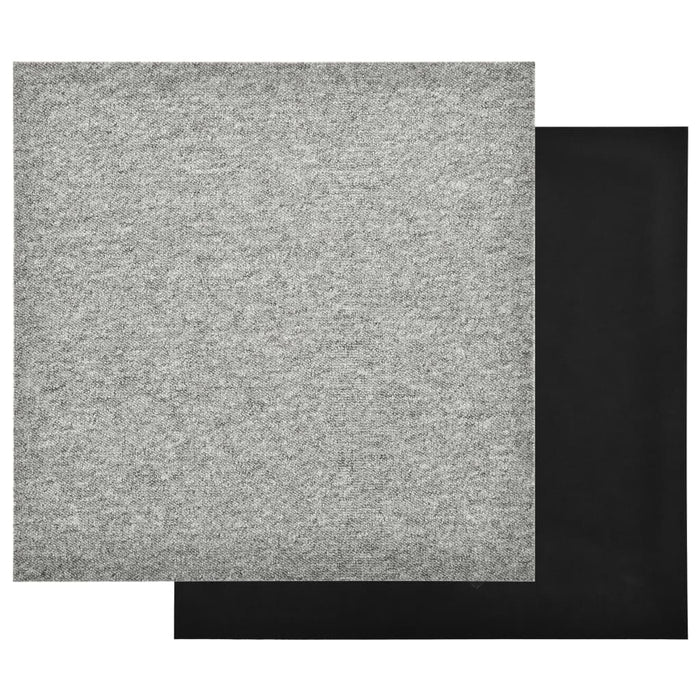 Quadrotte di Moquette 20 pz 5 m² 50x50 cm Grigio Chiaro 147310