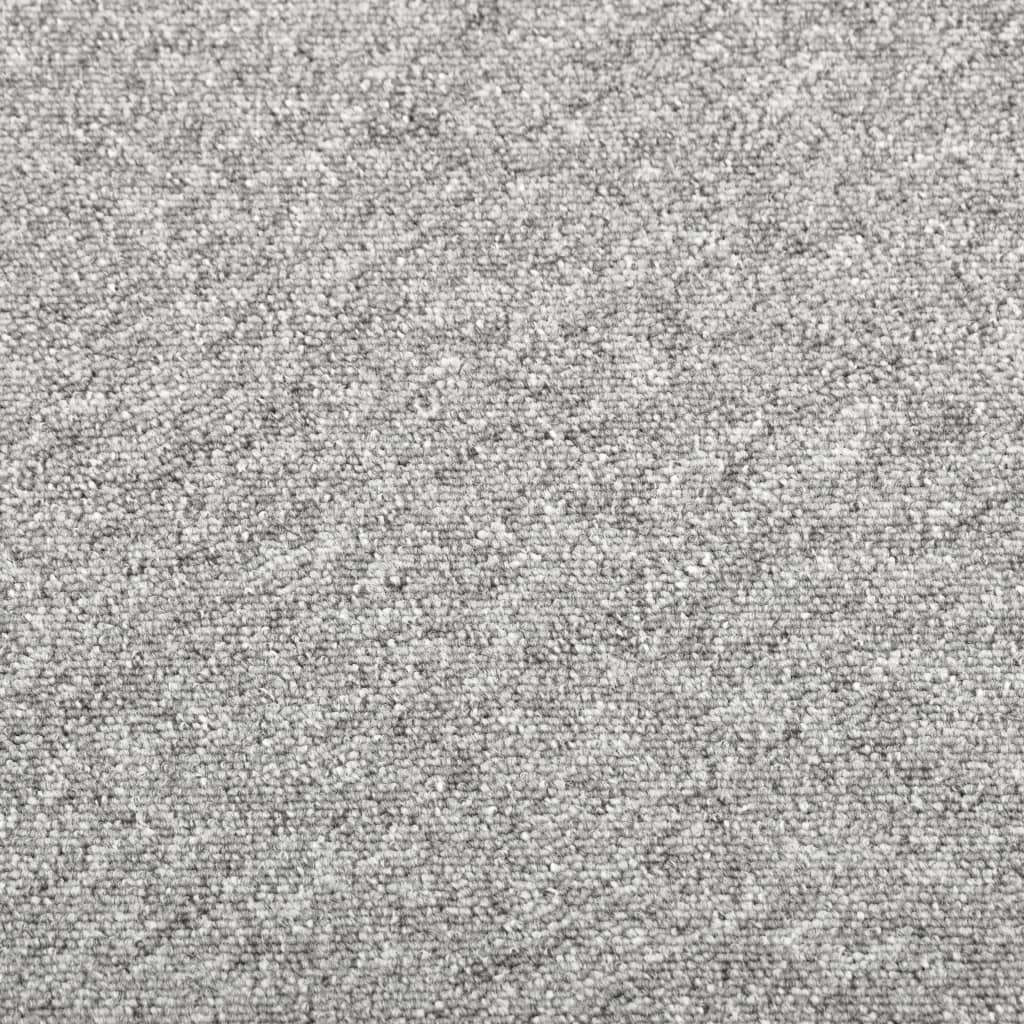 Quadrotte di Moquette 20 pz 5 m² 50x50 cm Grigio Chiaro 147310