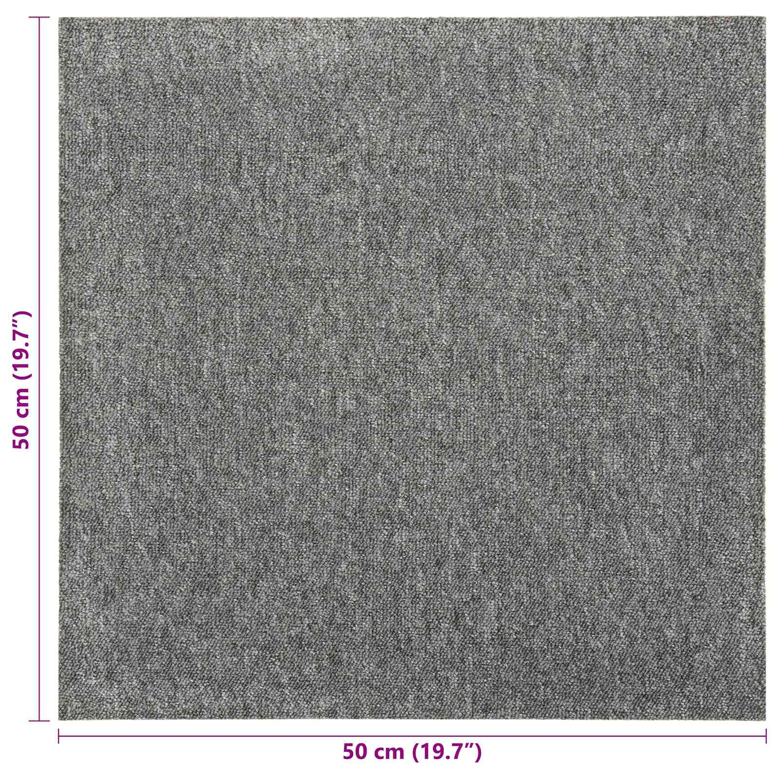 Tappeto 20 pcs Grigio 50 x 50 cm 100% Polipropilene 42046748
