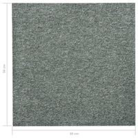 Quadrotte di Moquette 20 pz 5 mÂ² 50x50 cm Verdi