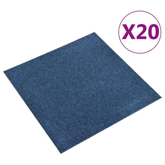 Quadrotte di Moquette 20 pz 5 mÂ² 50x50 cm Blu Scuro cod mxl 49550