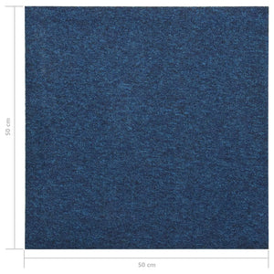Quadrotte di Moquette 20 pz 5 mÂ² 50x50 cm Blu Scuro cod mxl 49550