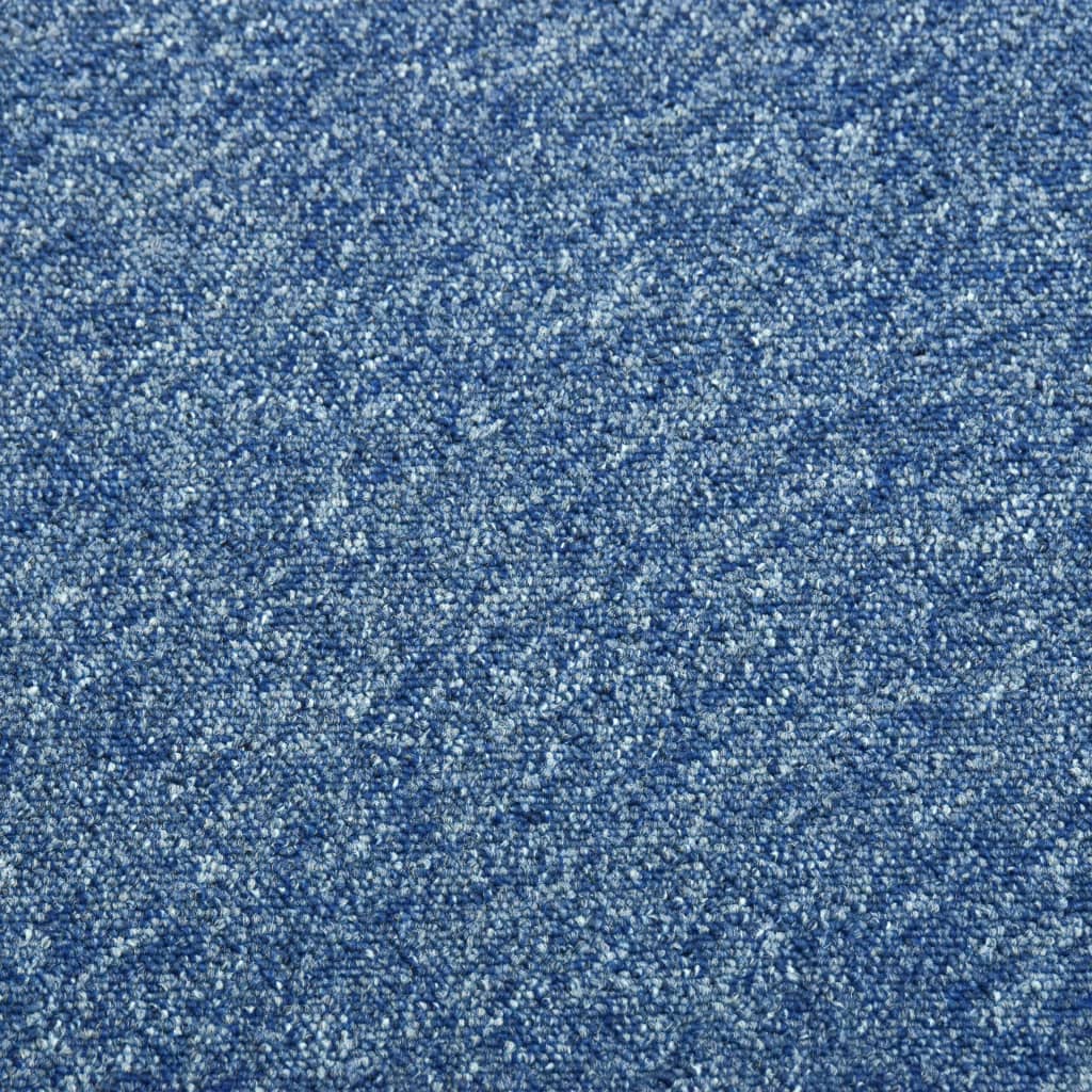 Quadrotte di Moquette 20 pz 5 m² 50x50 cm Blu 147316