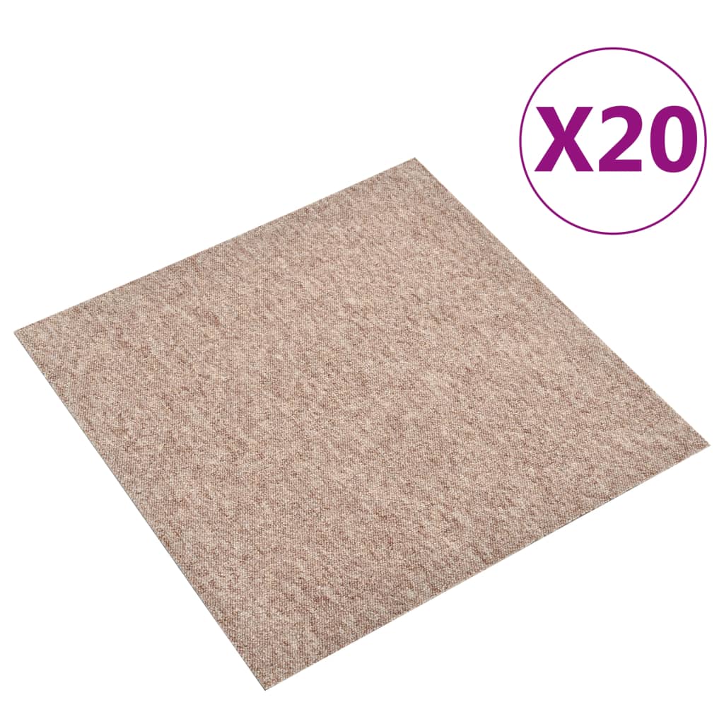 Quadrotte di Moquette 20 pz 5 mÂ² 50x50 cm Beige