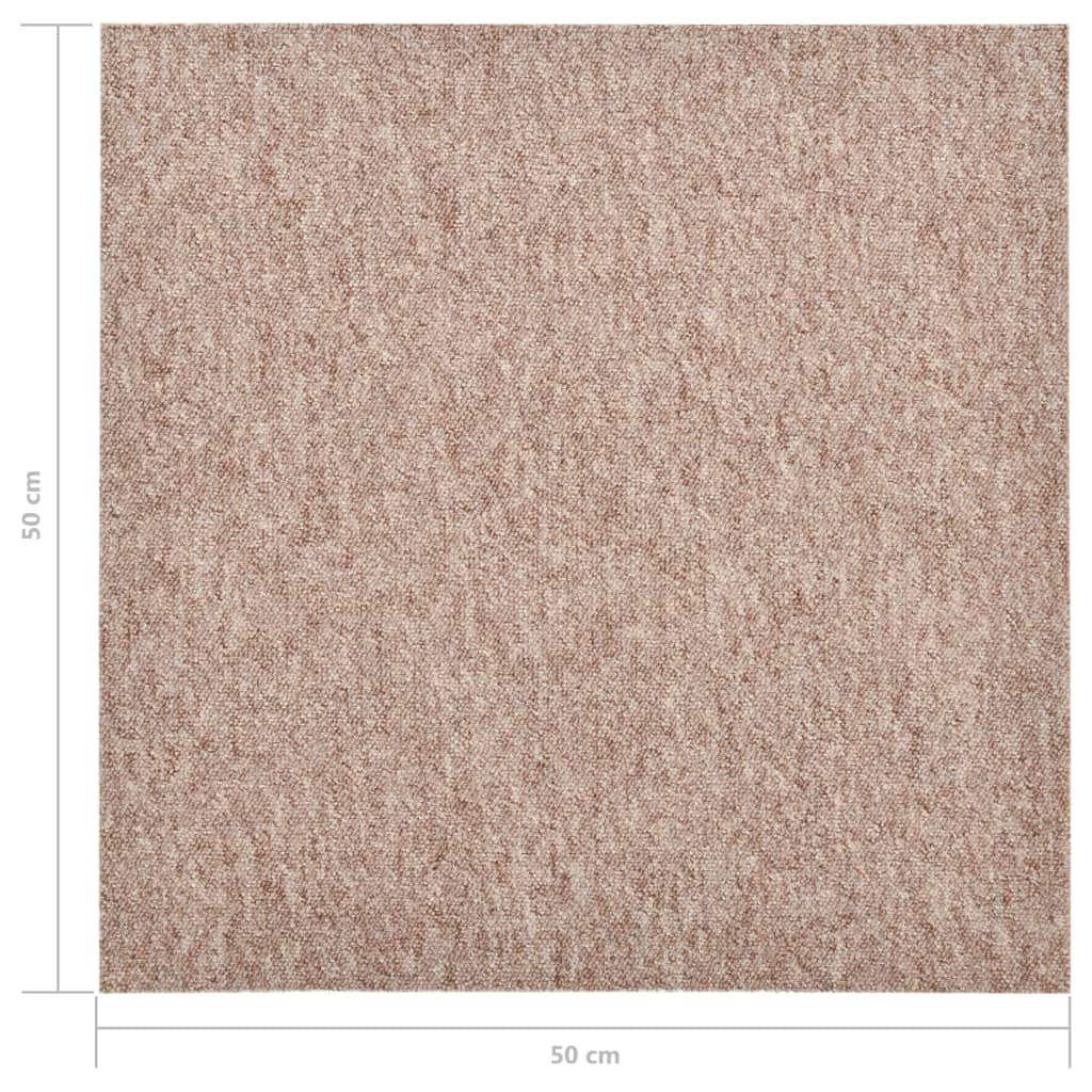 Quadrotte di Moquette 20 pz 5 mÂ² 50x50 cm Beige