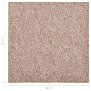 Quadrotte di Moquette 20 pz 5 mÂ² 50x50 cm Beige