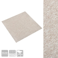 Quadrotte di Moquette 20 pz 5 mÂ² 50x50 cm Beige Chiarocod mxl 103507