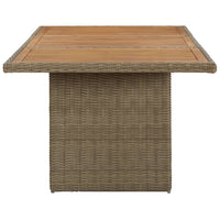 Tavolo da Giardino Marrone 200x100x74 cm in Polyrattan 310143