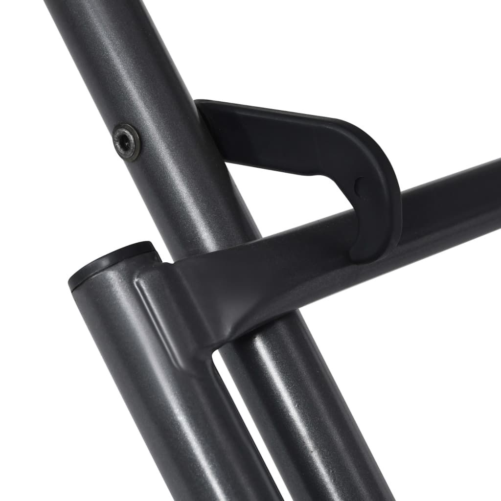 Tavolo Pieghevole a Rete 80x80x72 cm in Acciaio Antracite 310151