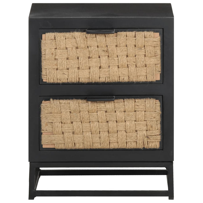 Comodino-Tavolino da notte 40x30x50 cm in Legno Massello di Mango 992267