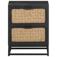 Comodino 40x30x50 cm in Legno Massello di Mango 323494