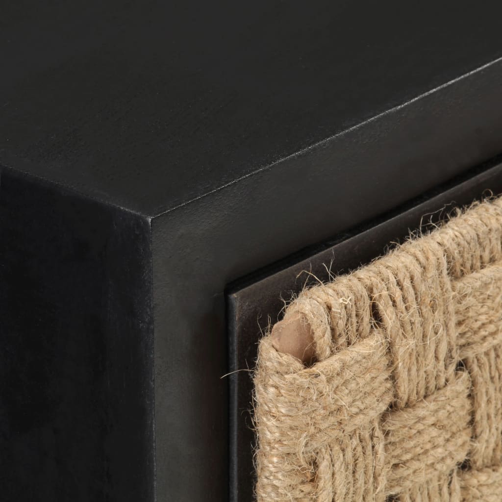 Comodino-Tavolino da notte 40x30x50 cm in Legno Massello di Mango 992267