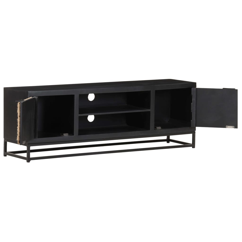 Mobile Porta TV-Mobile per TV-Credenza TV 120x30x40 cm in Legno Massello di Mango 568752