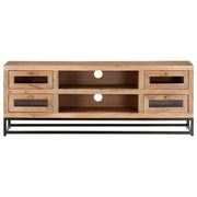 Mobile Porta TV-Mobile per TV-Credenza TV 110x30x40 cm in Legno Massello di Acacia 377279