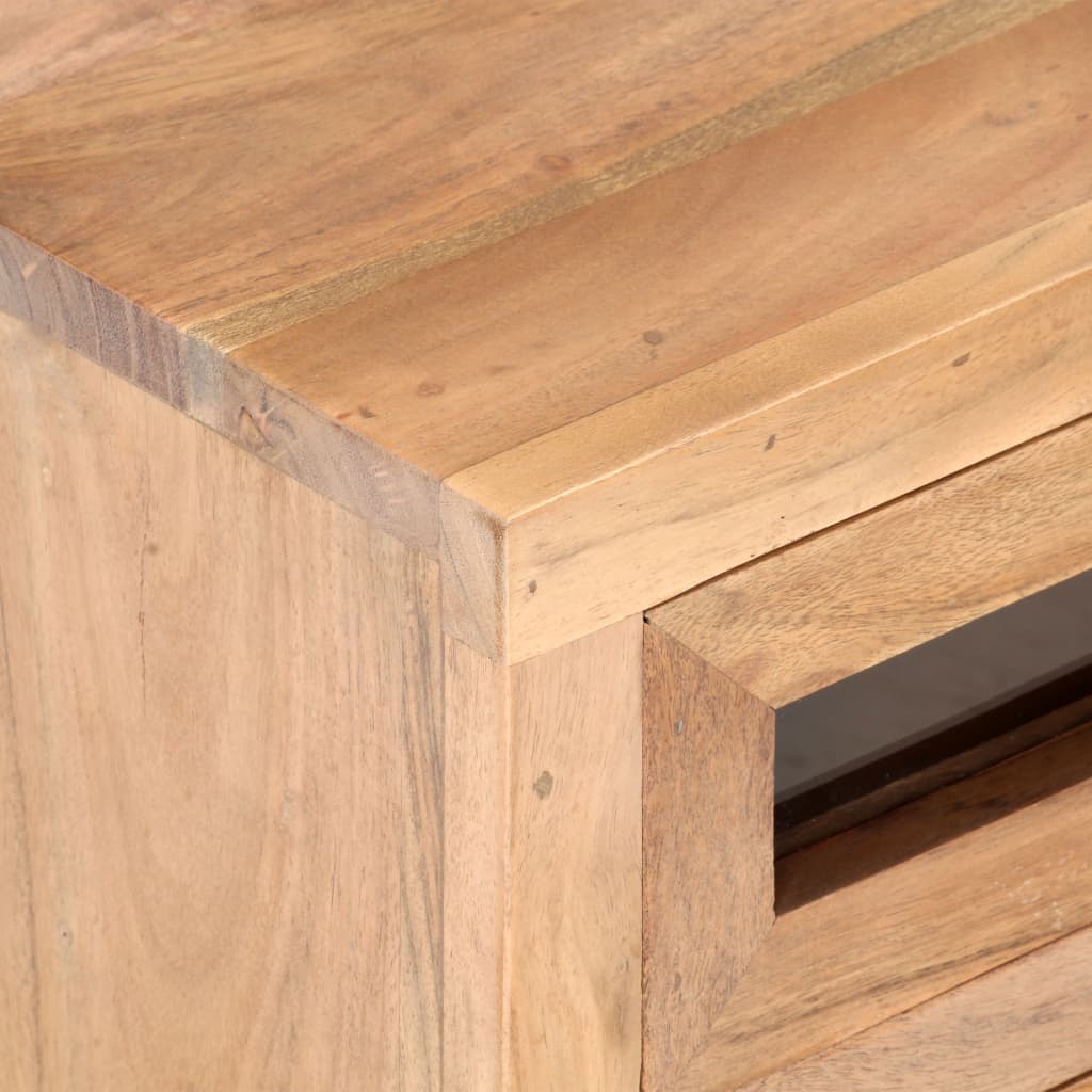 Mobile Porta TV-Mobile per TV-Credenza TV 110x30x40 cm in Legno Massello di Acacia 377279