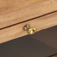 Comodino 40x30x50 cm in Legno Massello di Acacia cod mxl 30179