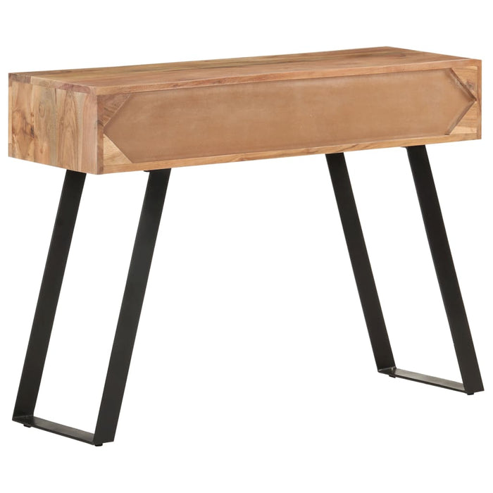 Tavolo Consolle 100x35x76cm in Massello d'Acacia con Bordi Vivi 323522