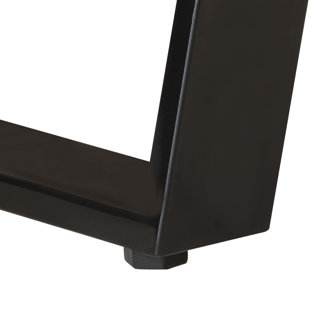 Scrivania 107x45x79 cm Legno Massello d'Acacia con Spigoli Vivi cod mxl 65581