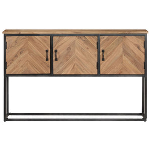 Credenza-Buffet-Armadio da cucina 120x30x75 cm in Legno Massello di Acacia 801782