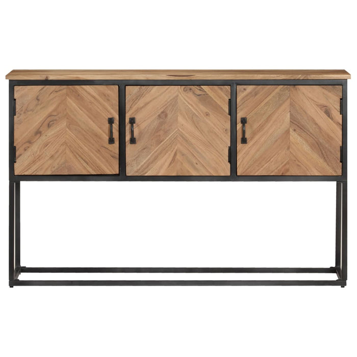 Credenza-Buffet-Armadio da cucina 120x30x75 cm in Legno Massello di Acacia 801782