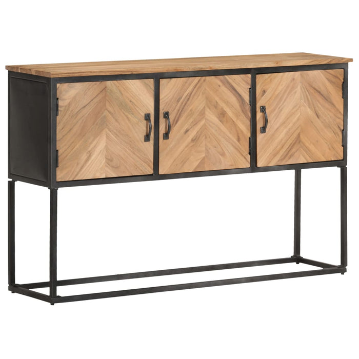 Credenza-Buffet-Armadio da cucina 120x30x75 cm in Legno Massello di Acacia 801782