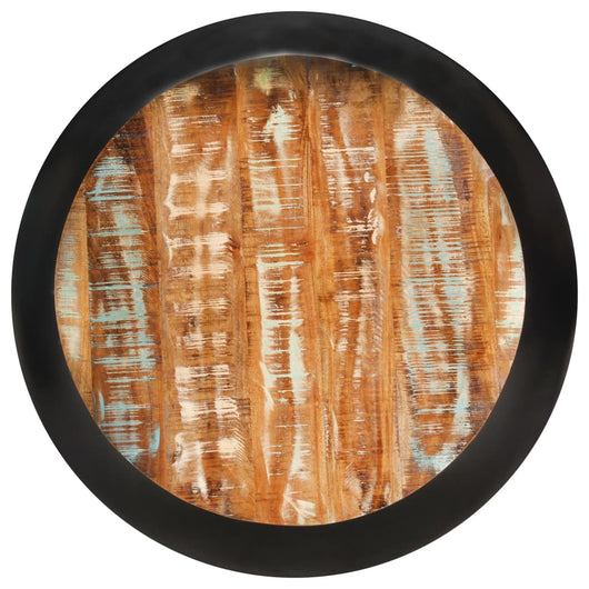 Tavolino da CaffÃ¨ Nero 68x68x30 cm Legno Massello di Recupero