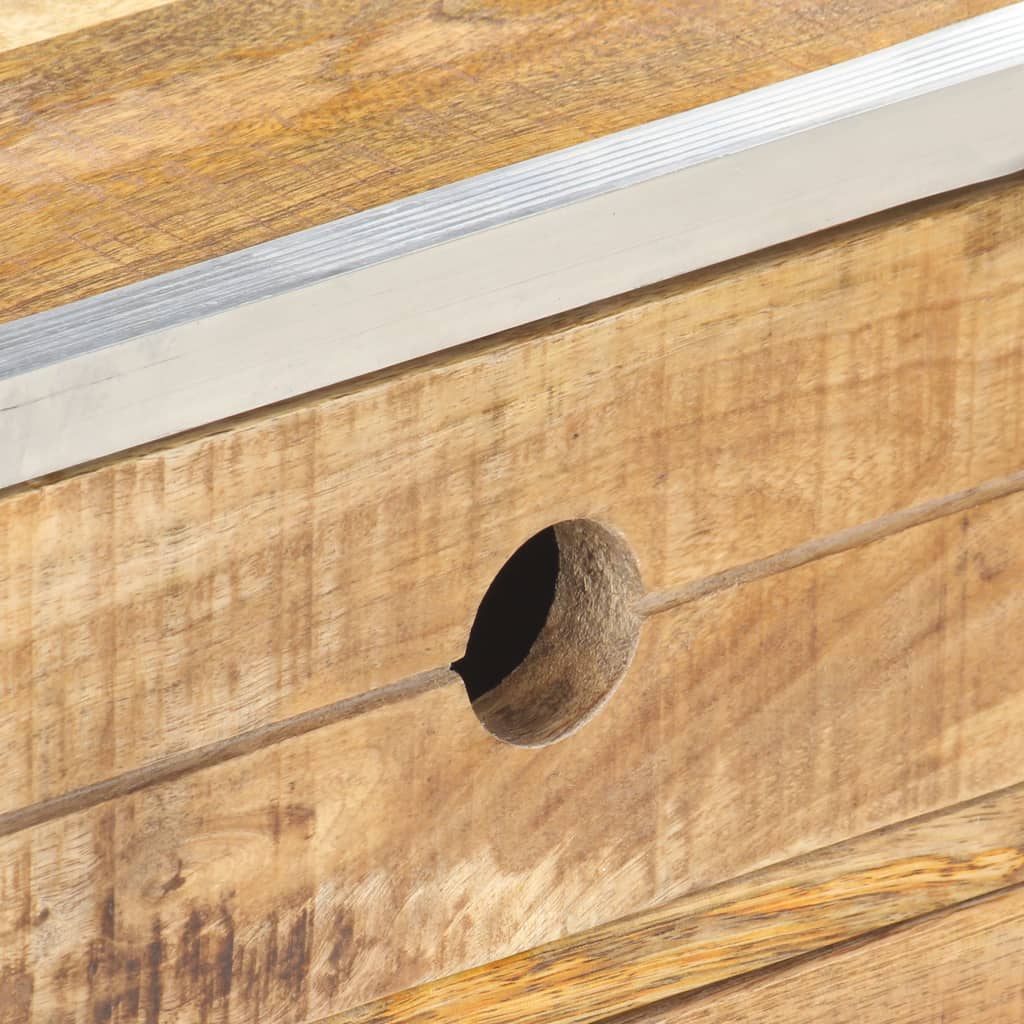 Tavolino da CaffÃ¨ 89x59x33 cm in Massello di Mango Grezzo cod mxl 17067