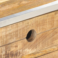 Tavolino da CaffÃ¨ 89x59x33 cm in Massello di Mango Grezzo cod mxl 17067